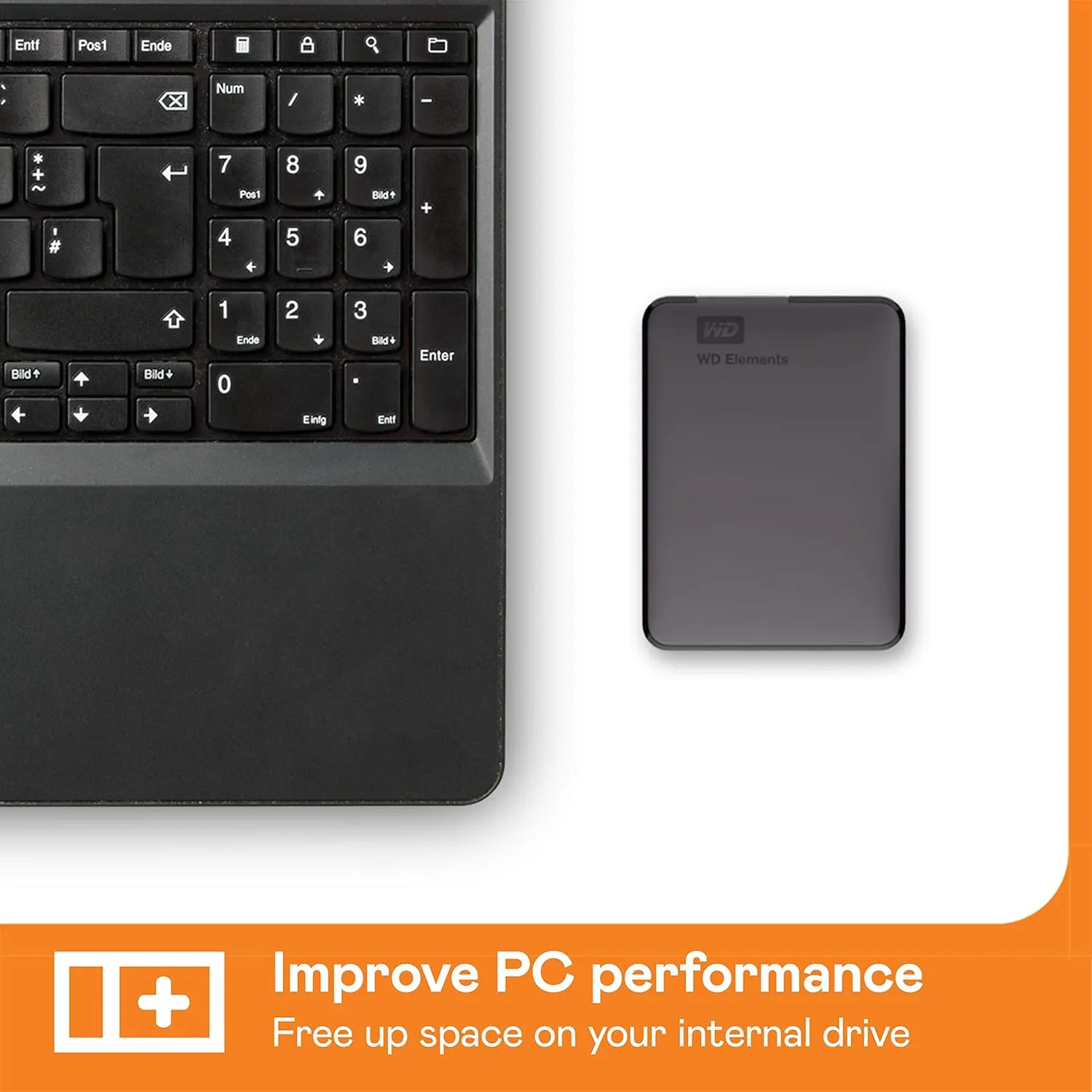 WD External USB Hard Disk Elements 5TB view 5